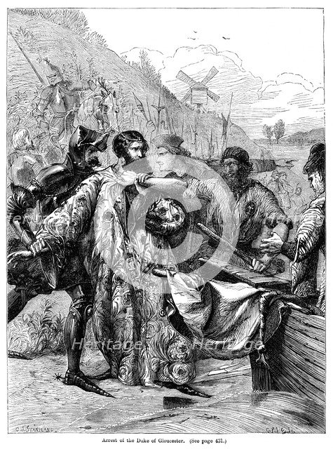 Arrest of the Duke of Gloucester. Artist: Charles Joseph Staniland