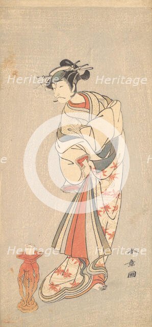 The Actor Ichikawa Danjuro V in the Role of a Woman, 1772. Creator: Shunsho.