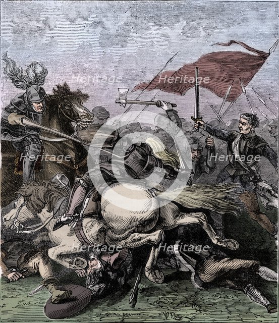 Battle of Flodden, (1513), c1910. Artist: Unknown.