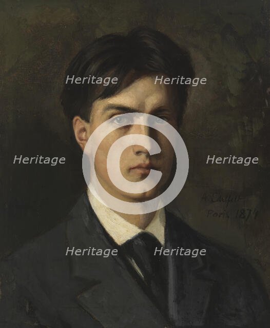 Self-Portrait, 1874. Creator: Albert Edelfelt.