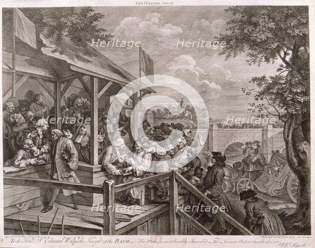 'The Polling', 1758. Artist: Peter La Cave