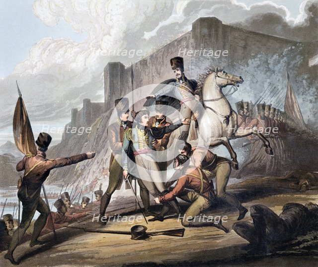 Second Battle of Porto, Portugal, 12th May 1809 (1819). Artist: T Fielding