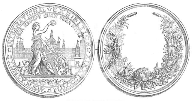 Medal of the Sydney Exhibition, 1880. Creator: Unknown.