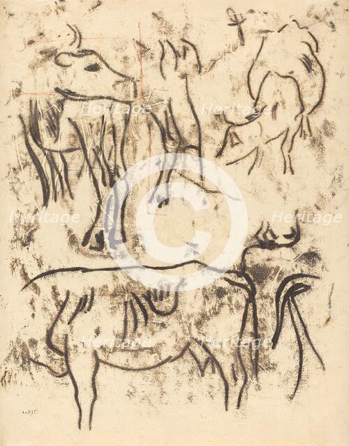 Animal Studies, 1901/1902. Creator: Paul Gauguin.