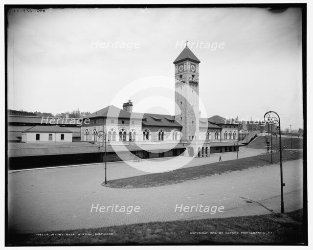 Mount Royal Station, Baltimore, c1902. Creator: William H. Jackson.