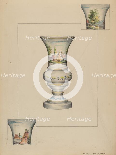 Fire Lighter Vase, 1935/1942. Creator: Francis Law Durand.