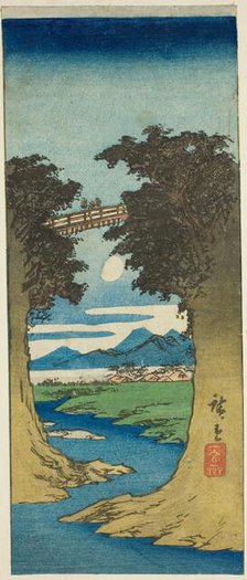 Monkey Bridge, c. 1840/42. Creator: Ando Hiroshige.