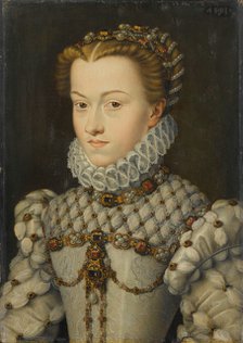 Elisabeth of Austria (1554–1592), Queen of France, ca 1571-1572. Artist: Clouet, François (1510-1572)