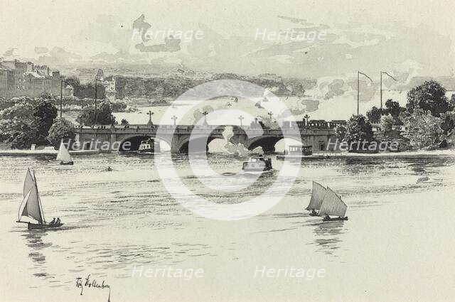 Lombardsbrucke, 1893. Creator: Fritz Stoltenberg.