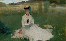 Reading, 1873. Creator: Berthe Morisot (French, 1841-1895).