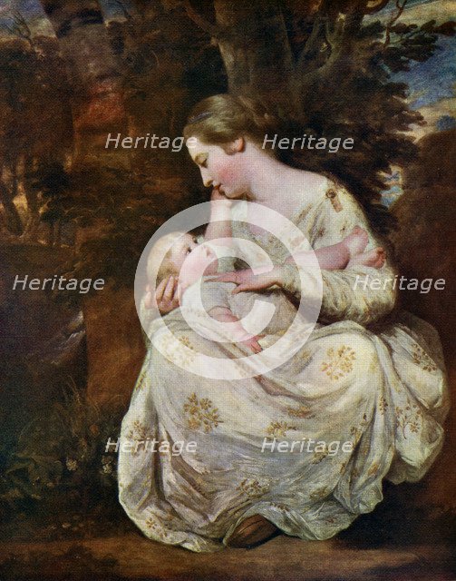 'Mrs Richard Hoare and Child', 1763, (1912).Artist: Sir Joshua Reynolds