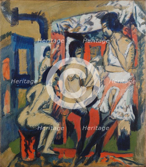 Nudes in Studio, 1912. Artist: Kirchner, Ernst Ludwig (1880-1938)