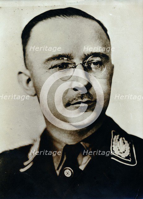 Heinrich Himmler, Reichsführer of the SS, c1930s-c1940s. Artist: Unknown