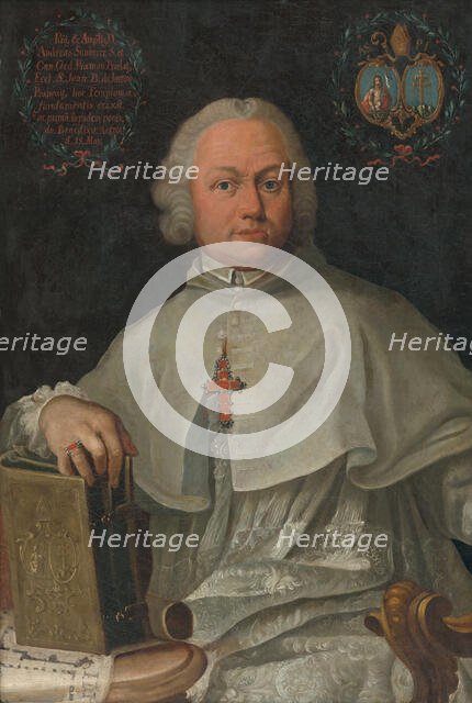 Portrait of Prelate Andrej Sauberer, 1766. Creator: Johann Lucas Kracker.