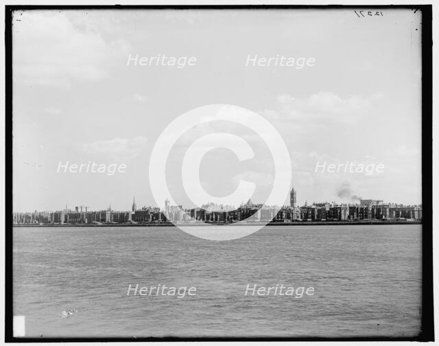 Charles River and Back Bay, Boston, Mass., between 1890 and 1901. Creator: Unknown.