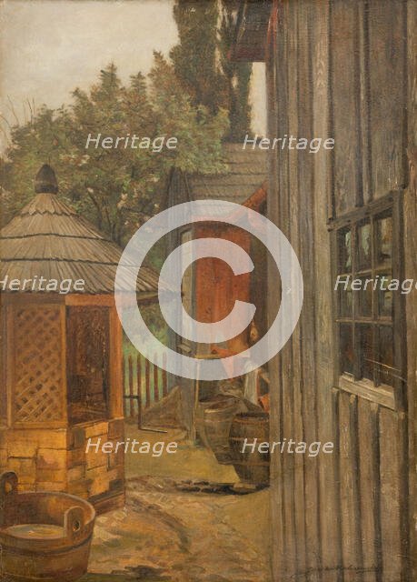 Courtyard, between 1900-1904. Creator: Jacek Malczewski.