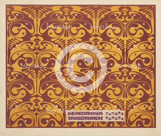 Reciprocal dancers, 1901. Creator: Moser, Koloman (1868-1918).