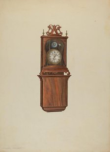 Wall Clock, c. 1938. Creator: Isadore Goldberg.