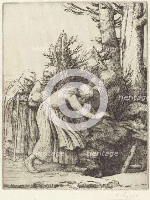 The Triumph of Death: Death Prepares a Dwelling for the Homeless (Le triomphe...). Creator: Alphonse Legros.