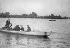 Seven men in a boat, Cambridge, Massachusetts, 1906. Creator: Unknown.