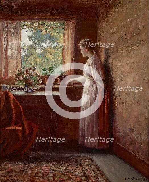 The Girl by the Window, 1910. Creator: Theodore Clement Steele.