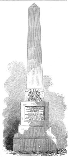 Monument to Lieut. H. E. Baines at Quebec, 1869. Creator: Unknown.