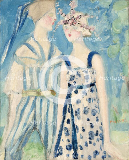 Tamara Karsavina and Vaslav Nijinsky, c1910. Creator: Marval; Jacqueline (1866-1932).