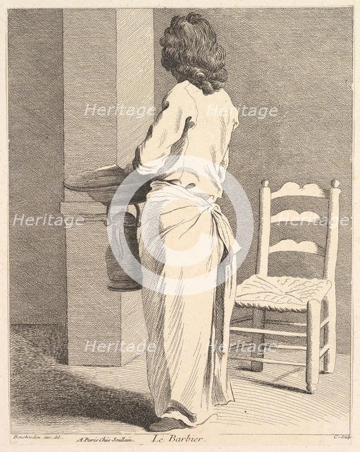 The Barber, 1737. Creator: Caylus, Anne-Claude-Philippe de.