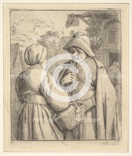 Conversation in the Street, 1610-85. Creator: Unknown.