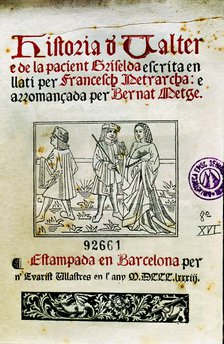 History of Valter and patient Griselda by Francesco Petrarca, facsimile of a 15th century manuscr…