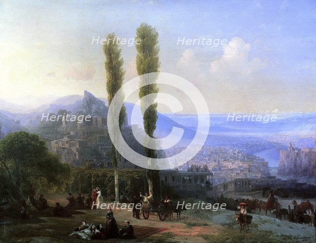 View of Tiflis', 1869.  Creator: Aivazovsky, Ivan Konstantinovich (1817-1900).