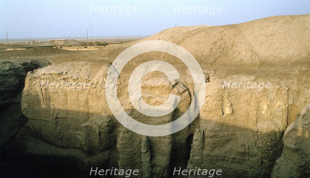 Flood pits, Ur, Iraq, 1977.