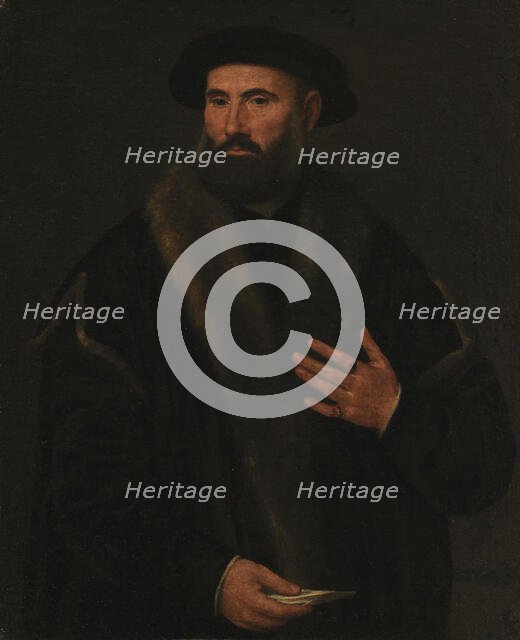 Portrait of a Man, 1495-1556. Creator: Lorenzo Lotto.