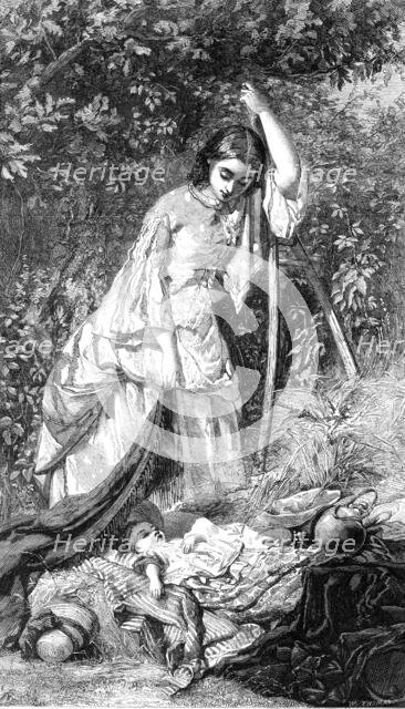 "The Fair Haymaker", by G. E. Hicks, in Morby's Collection, Cornhill, 1862. Creator: W Thomas.