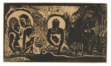 Te atua (The God), from the Noa Noa Suite, 1893/94. Creator: Paul Gauguin.