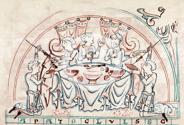 Banquet, 11th century. Artist: Unknown
