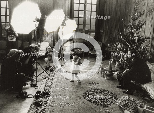 The Swedish Royal Family at their official Christmas photo shoot, 1978. Artist: Unknown