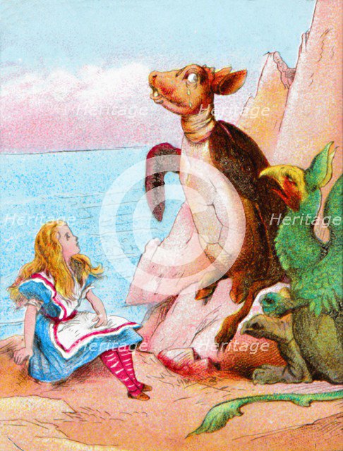 'Very soon they came upon the Gryphon', c1900.  Artist: Unknown.