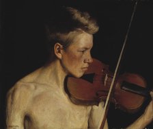 The Violinist, 1900. Creator: Pekka Halonen.