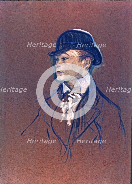  'Head of a racing groom', by Henri de Toulouse-Lautrec.