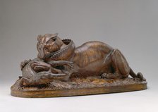 Tiger Devouring a Gavial, 1831. Creator: Antoine-Louis Barye