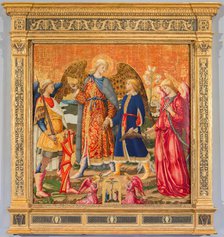Tobias and Three Archangels, 1471. Creator: Neri di Bicci.