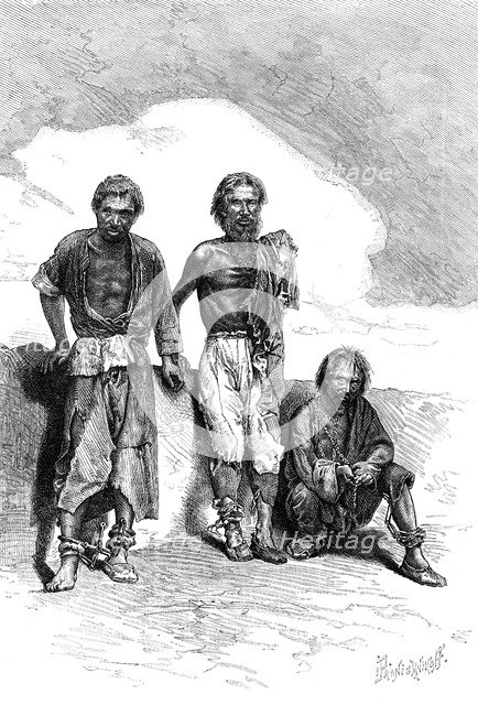 'Vagrant Convicts, China', c1890. Artist: Unknown