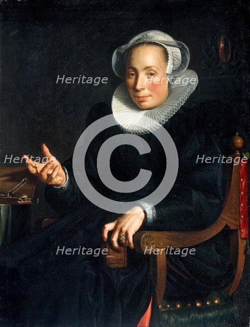 Portrait of Christina Wtewael van Halen (1568-1629), 1601. Artist: Wtewael, Joachim (1566-1638)