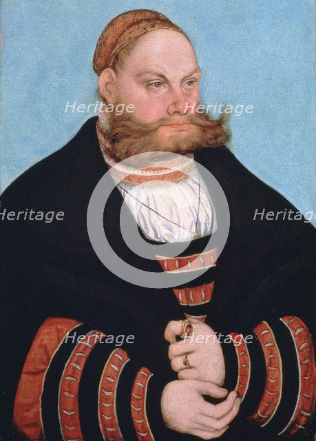 'Portrait of a Man with a Gold-Embroidered Cap', 1532. Artist: Lucas Cranach the Elder