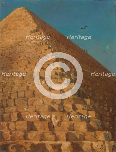 The Great Pyramid, Giza, 1830 or later.