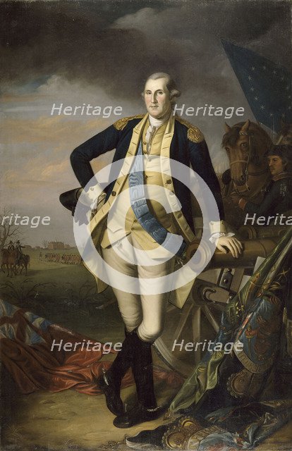 George Washington after the Battle of Princeton on January 3, 1777. Artist: Peale, Charles Willson (1741-1827)