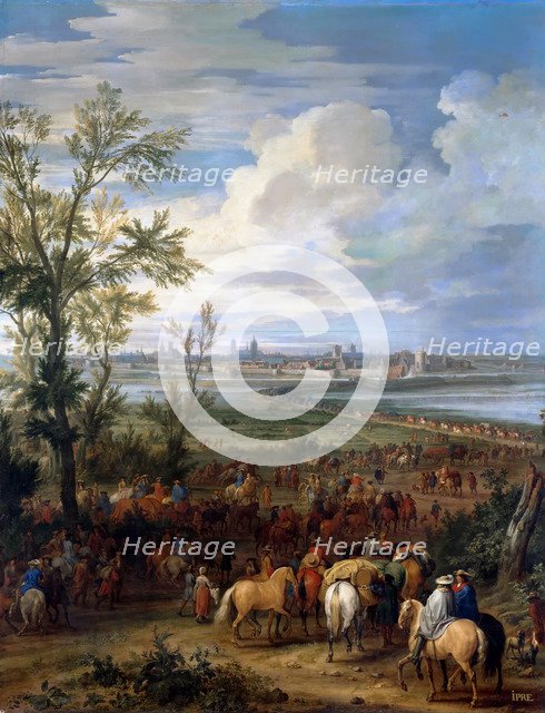 The Siege of Ypres, March 1678. Artist: Meulen, Adam Frans, van der (1632-1690)