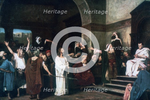 'Christ before Pilate', 1881. Artist: Mihaly Munkacsy