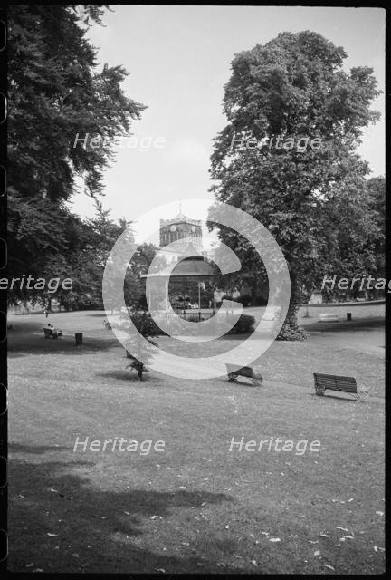 Bandstand, The Sele, Hexham, Northumberland, c1955-c1980. Creator: Ursula Clark.